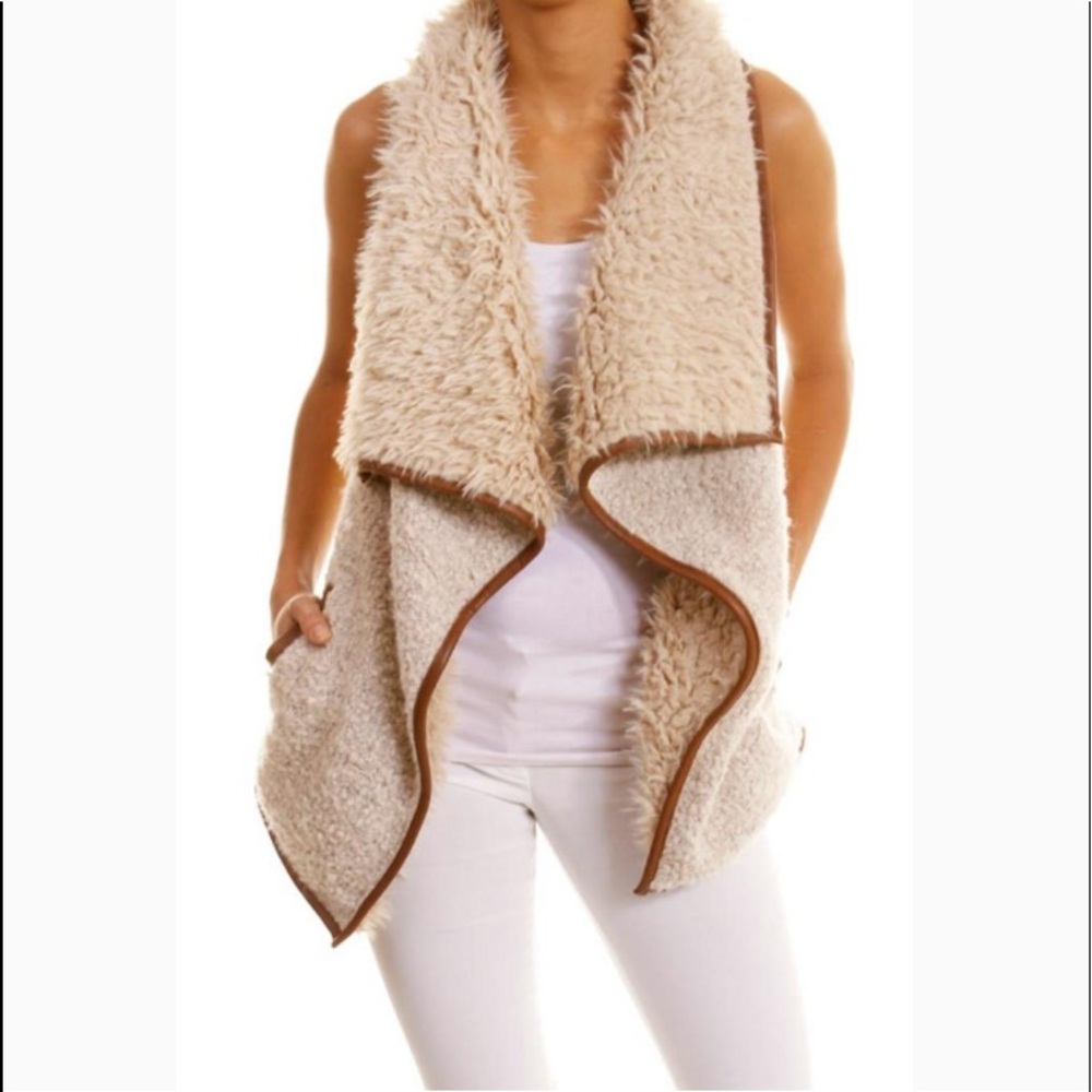 Faux fur vest